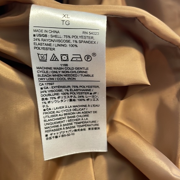 NWT! Banana Republic Factory Long City Coat - Picture 6 of 7